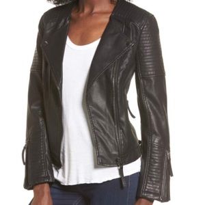 Topshop Black Faux Leather Jacket